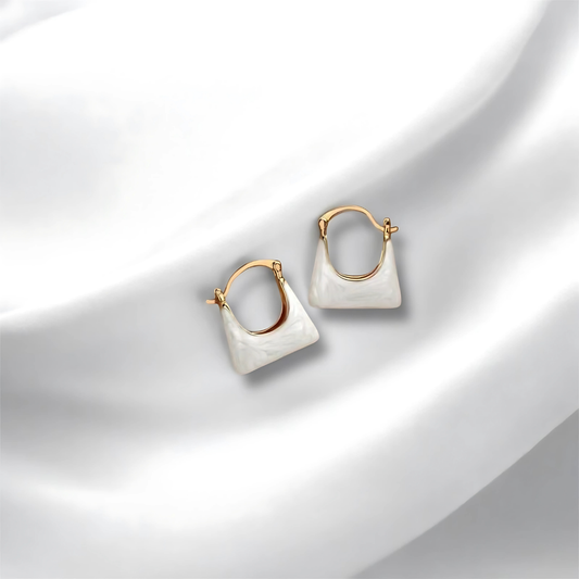 Purse Shape Gold Plated Anti Tarnish Korean Earrings