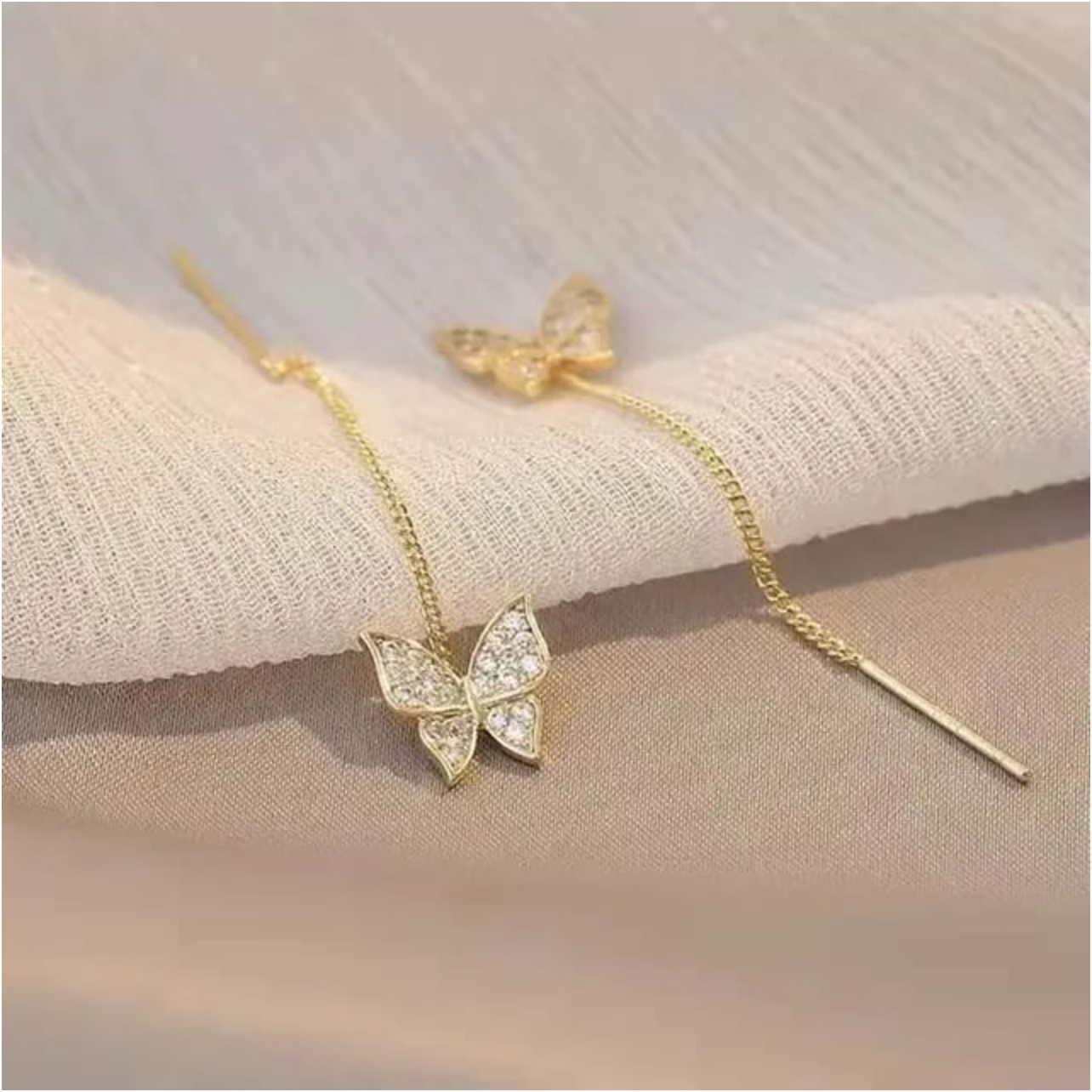 Golden Plated Butterfly Shape Bliss Hangings