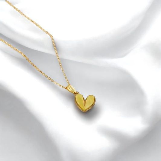 Gold Plated Anti Tarnish Heart Shape Chain