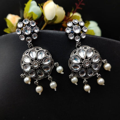 Designer Round Shape Dangler Stud Earring