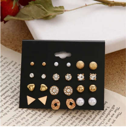 Smart Casual Wear Studs Combo Set (12 Pairs)