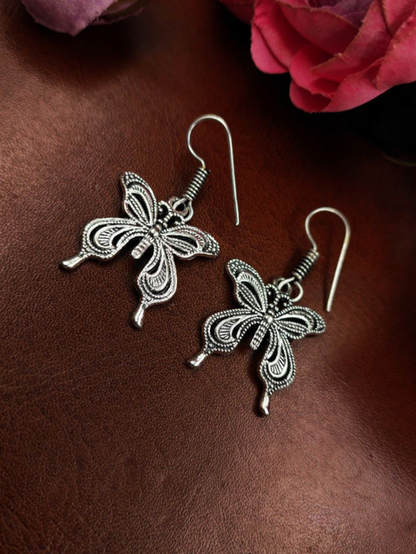 German Silver Casual Wear Hook Earrings