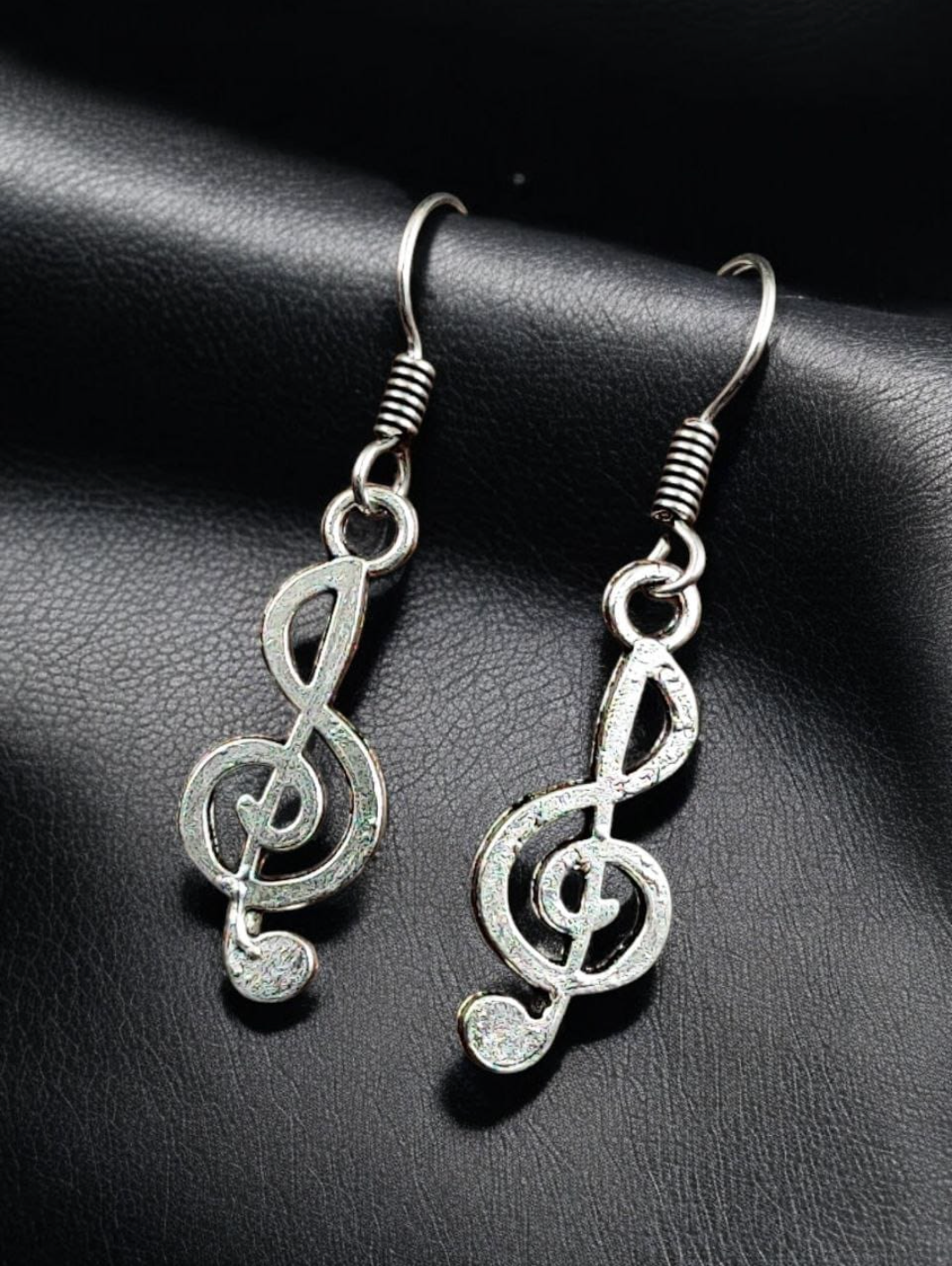 Oxidised Music Design Earrings | Affordable Premium Daily Wear Jewellery