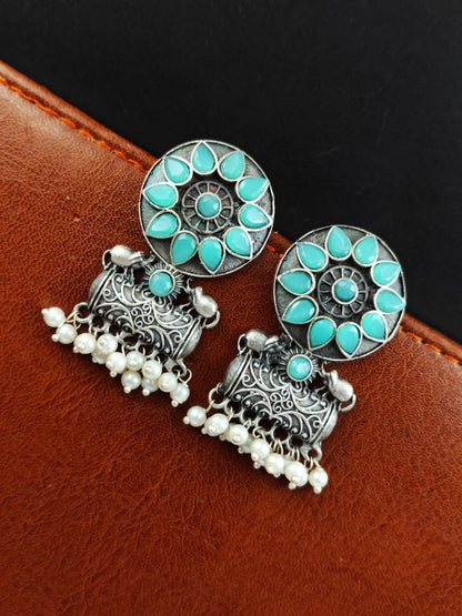 Trendy Oxidised Earrings – Traditional Adorable Stud Earrings