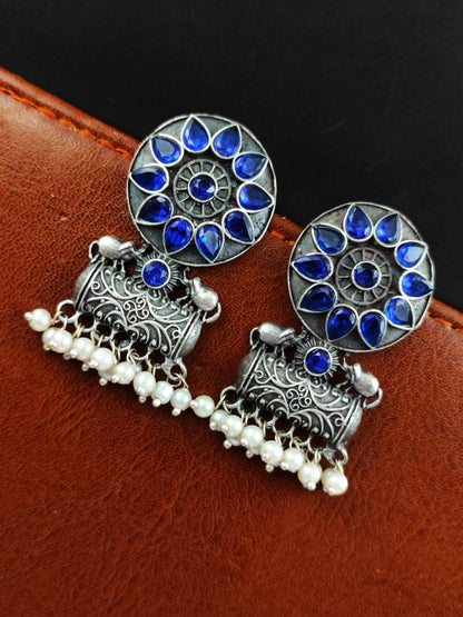 Trendy Oxidised Earrings – Traditional Adorable Stud Earrings