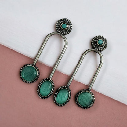 Silver Replica Stone Earrings | Monalisa Stone Studs